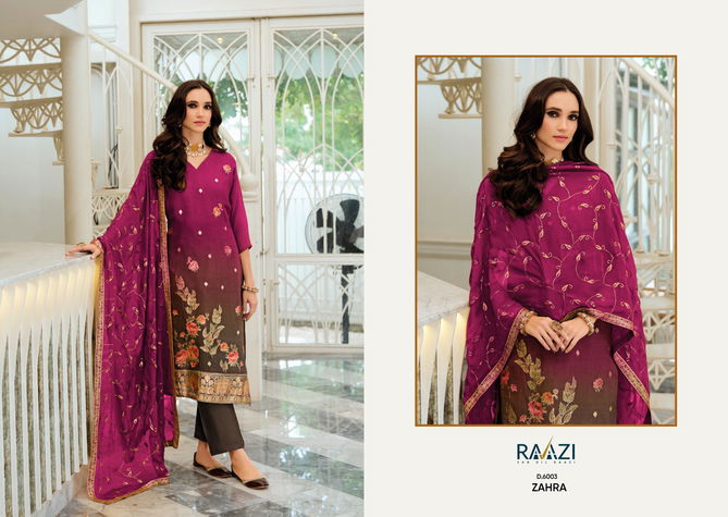 Zahra Vol 6 By Rama Viscose Organza Jacquard Salwar Suits Wholesale Shop in Surat